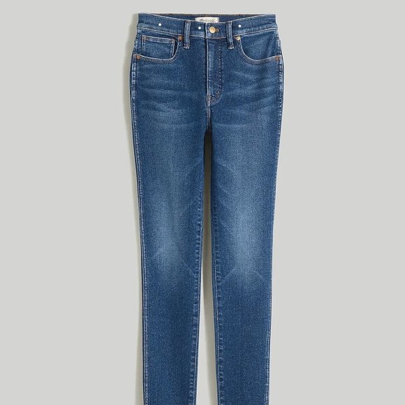 Madewell 10" High-Rise Skinny Crop Jeans Smithley Wash "Magic Pockets" Sz 26 EUC - Picture 3 of 15